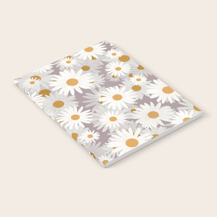 Purple chamomile pattern Notebook Gallery Image 2