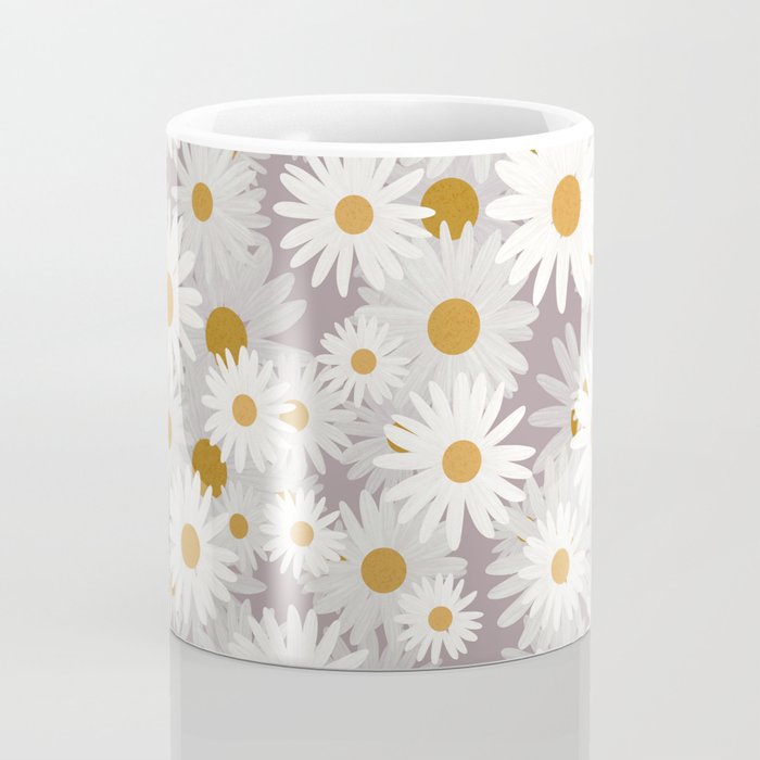 Purple chamomile pattern Coffee Mug Gallery Image 4