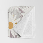 Purple chamomile pattern Throw Blanket Gallery Image 3