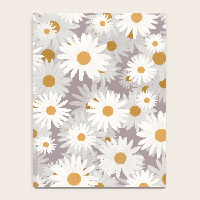 Purple chamomile pattern Notebook Gallery Image 4