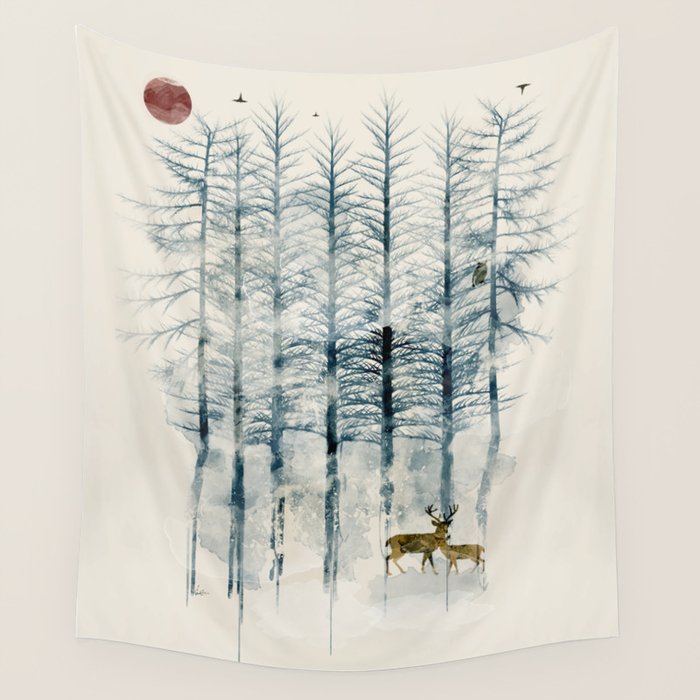the blue forest Wall Tapestry Gallery Image 1