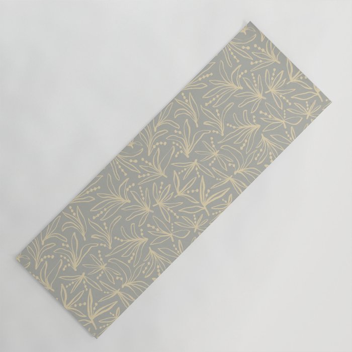 Lily Flower Pattern #3 Yoga Mat Gallery Image 1