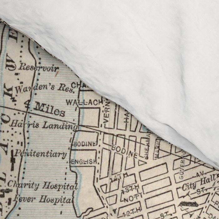 Vintage Map of New York City (1893) Comforter Gallery Image 4