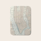 Vintage Map of New York City (1893) Bath Mat Gallery Image 1