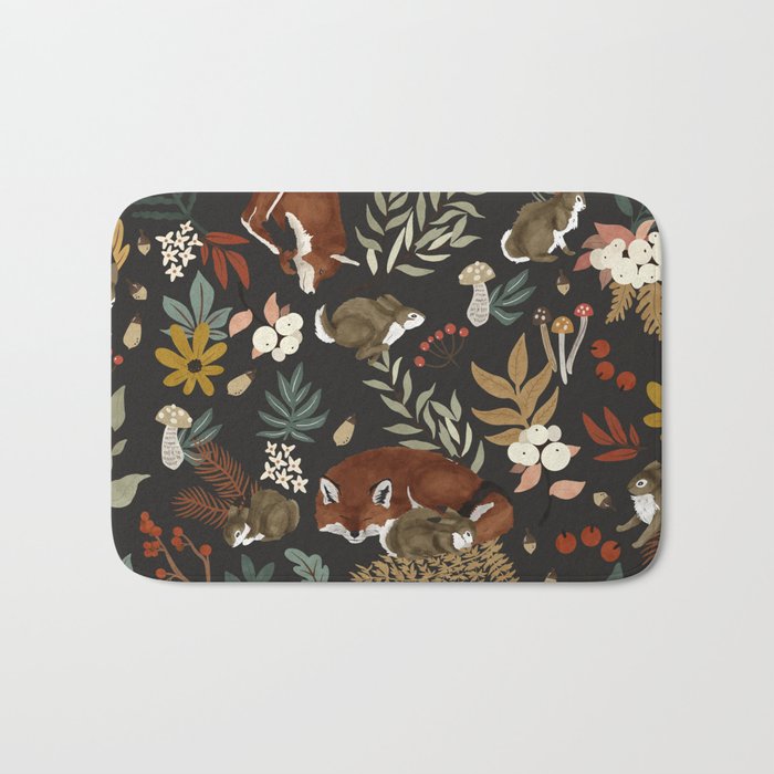 Animals winter wild nature 63B Bath Mat Gallery Image 1