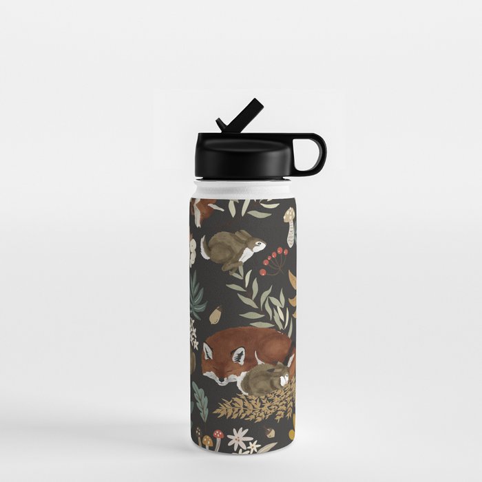 Animals winter wild nature 63B Water Bottle Gallery Image 1