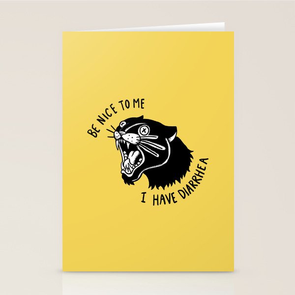 Panther Poop Stationery Card Gallery Image 2