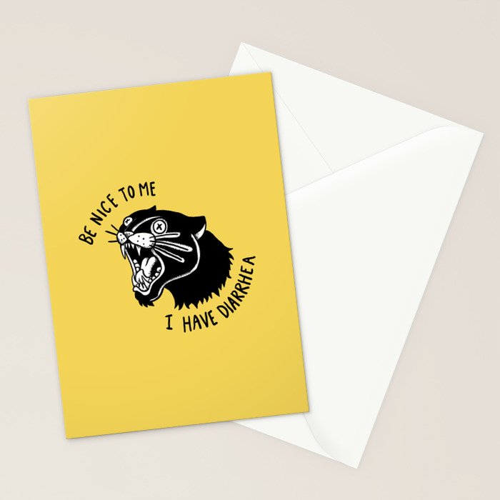 Panther Poop Stationery Card Gallery Image 2