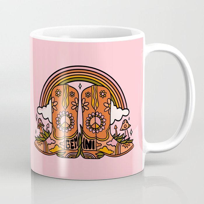Gemini Cowboy Boots Coffee Mug Gallery Image 1