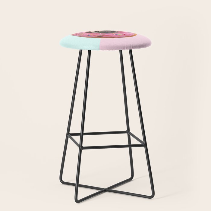 Pug Strawberry Donut Stool Gallery Image 1