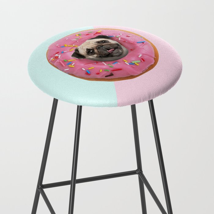 Pug Strawberry Donut Stool Gallery Image 2