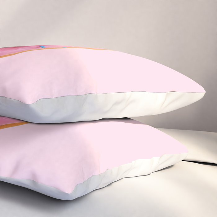 Pug Strawberry Donut Pillow Sham Gallery Image 3