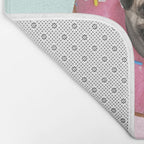 Pug Strawberry Donut Bath Mat Gallery Image 2