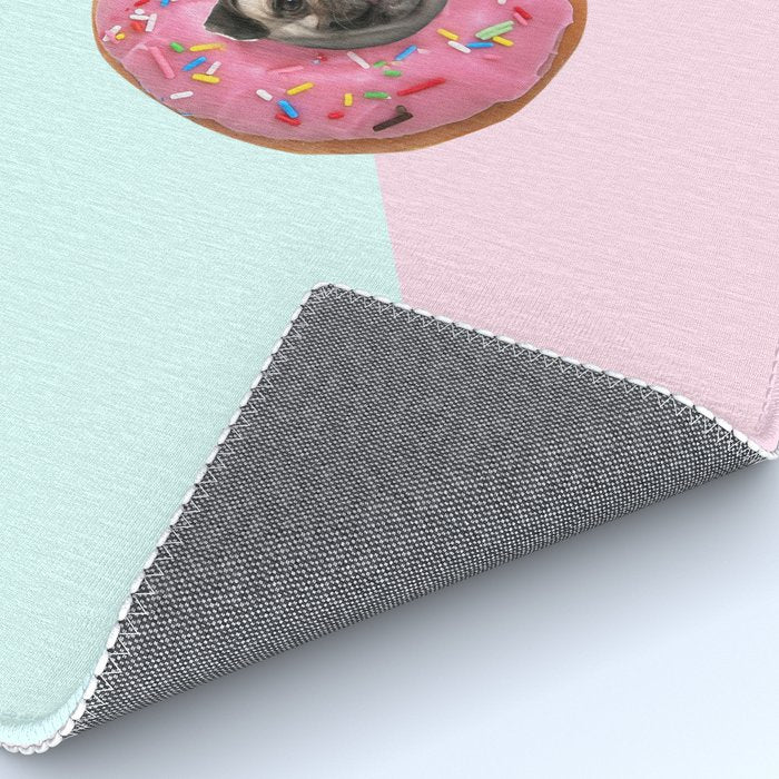 Pug Strawberry Donut Rug Gallery Image 4
