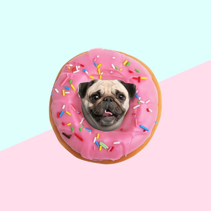 Pug Strawberry Donut Coffee Mug Gallery Image 2