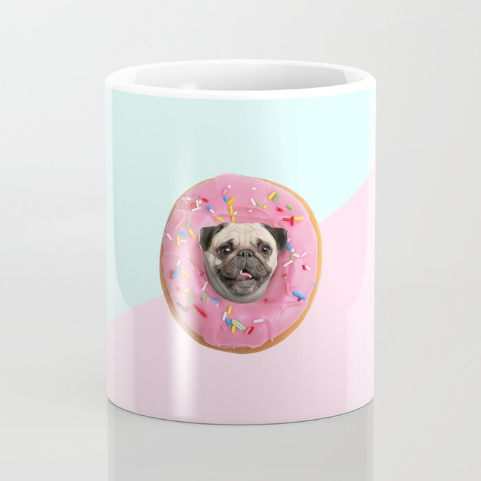 Pug Strawberry Donut Coffee Mug Gallery Image 4