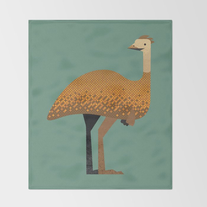 Whimsy Emu Throw Blanket Gallery Image 2