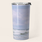 Lilac Sea - Ocean Landscape, Nature Photography Travel Mug Gallery Image 2