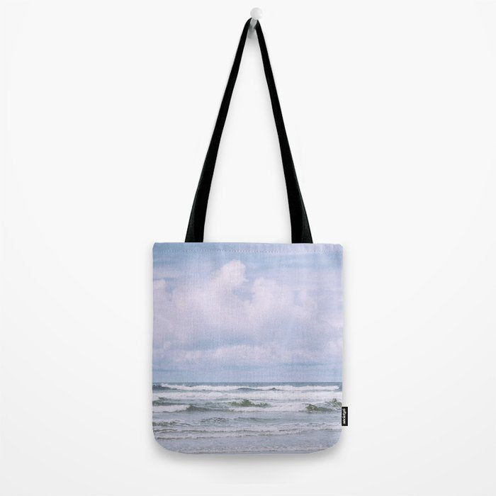 Lilac Sea - Ocean Landscape, Nature Photography Tote Bag Gallery Image 2