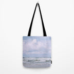 Lilac Sea - Ocean Landscape, Nature Photography Tote Bag Gallery Image 2