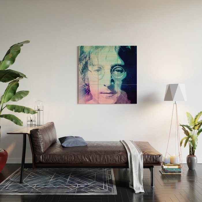 John Lennon Wood Wall Art Gallery Image 2