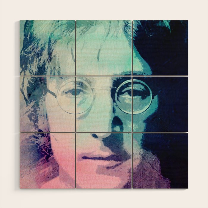John Lennon Wood Wall Art Gallery Image 1