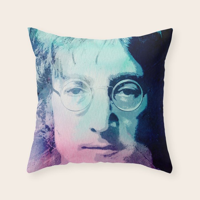 John Lennon Throw Pillow Gallery Image 6