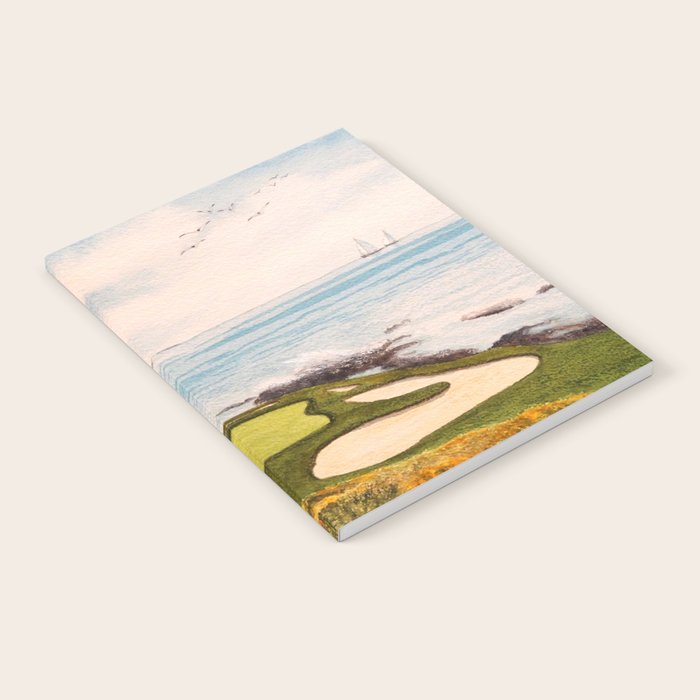 Pebble Beach Golf Course Signature Hole 7 Notebook Gallery Image 1