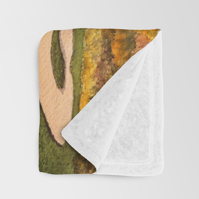 Pebble Beach Golf Course Signature Hole 7 Throw Blanket Gallery Image 3