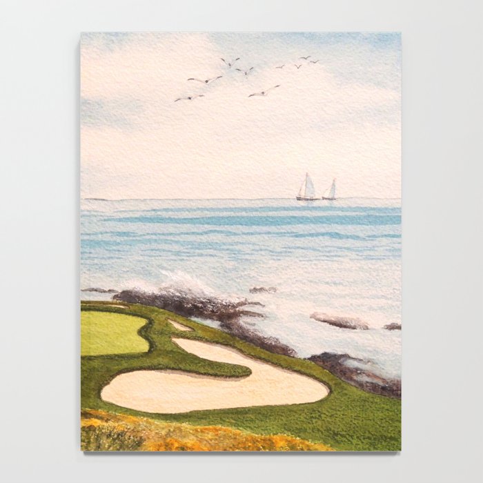 Pebble Beach Golf Course Signature Hole 7 Notebook Gallery Image 4