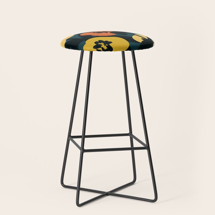 Midnight Flowers Stool Gallery Image 1