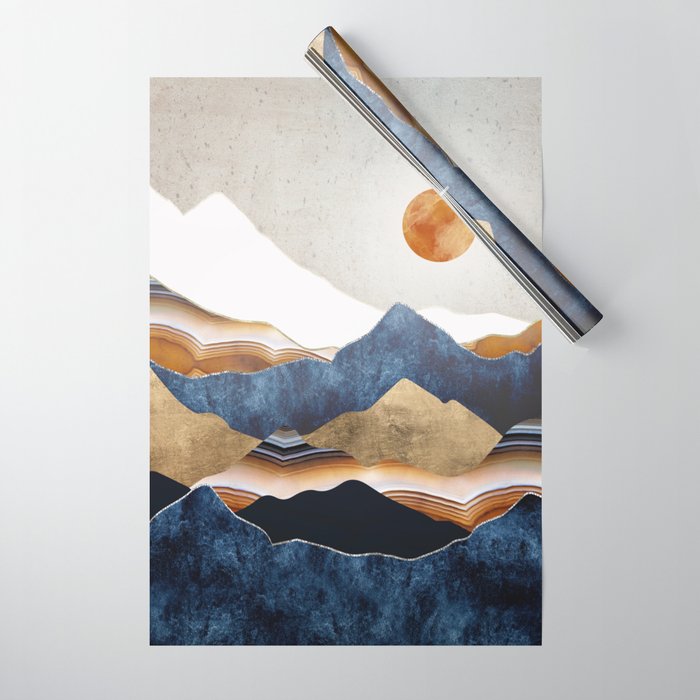 Amber Sun Wrapping Paper Gallery Image 1