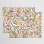 Colorful flower pattern Placemat Gallery Image 1