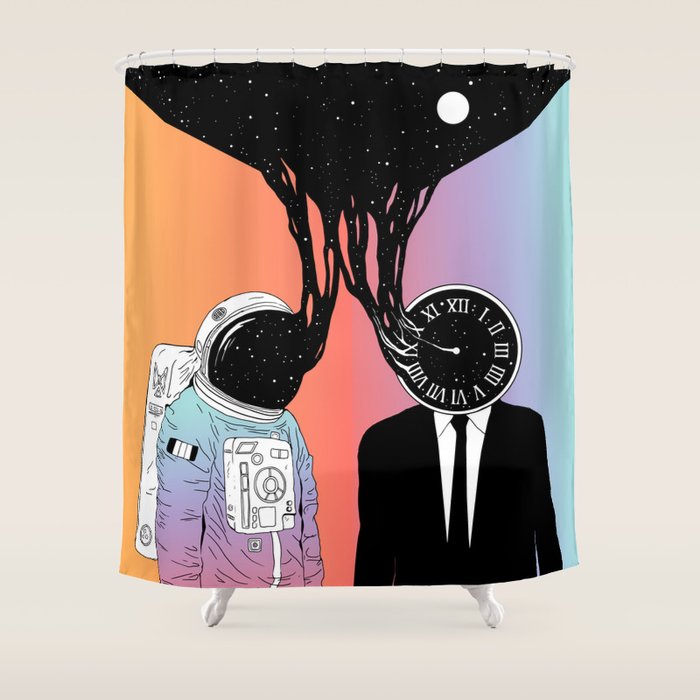 A Portrait of Space and Time ( A Study of Existence) Shower Curtain Gallery Image 1