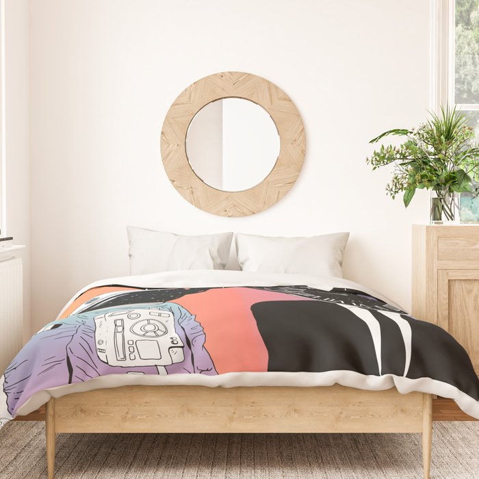 A Portrait of Space and Time ( A Study of Existence) Duvet Cover Gallery Image 3