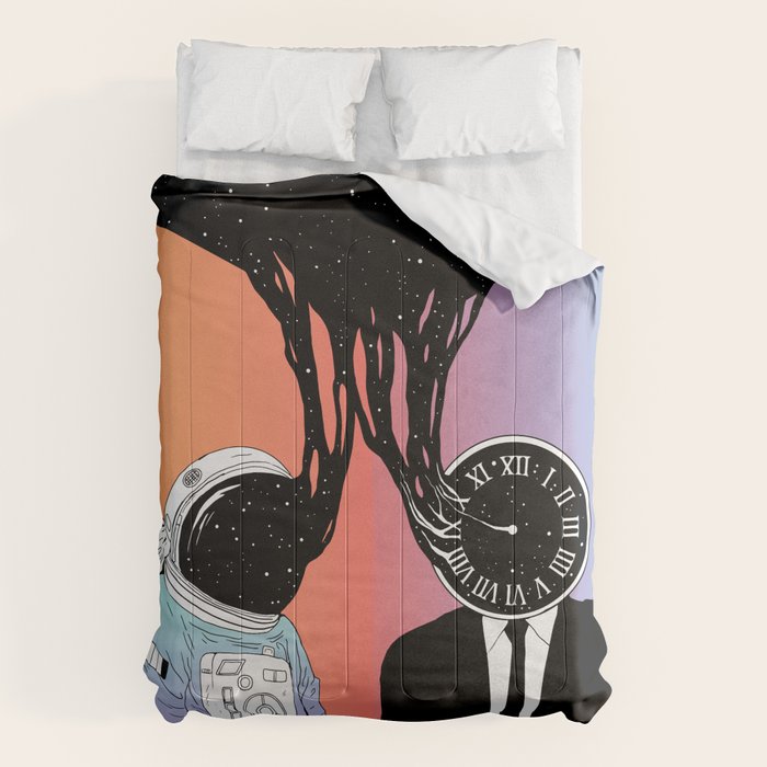 A Portrait of Space and Time ( A Study of Existence) Comforter Gallery Image 1