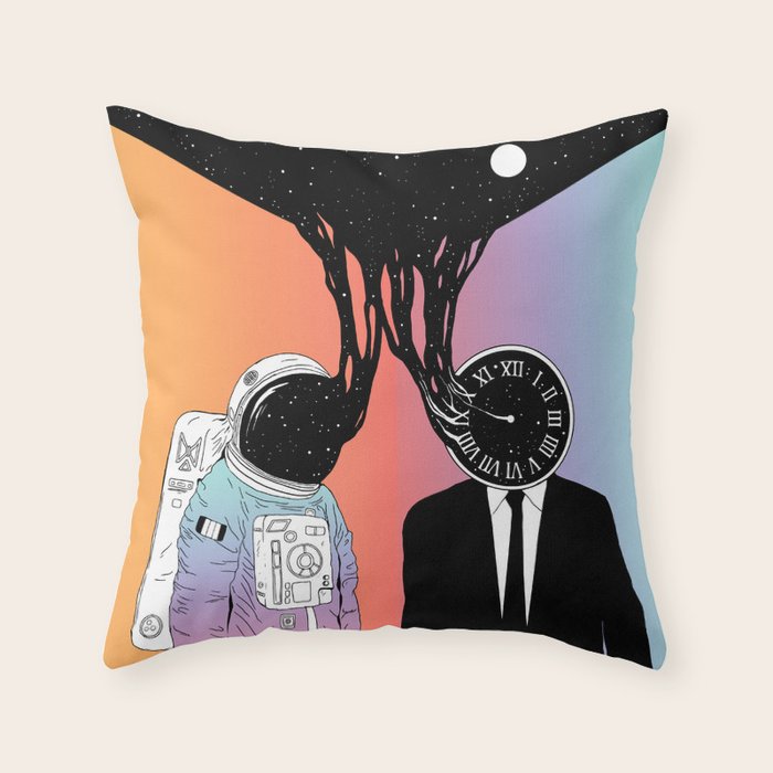 A Portrait of Space and Time ( A Study of Existence) Throw Pillow Gallery Image 6