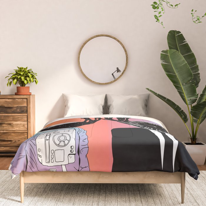 A Portrait of Space and Time ( A Study of Existence) Comforter Gallery Image 3