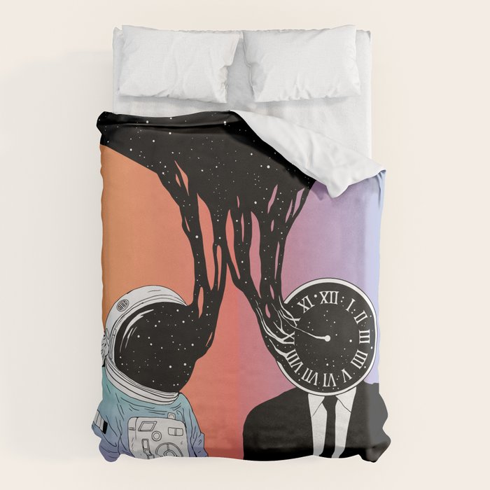 A Portrait of Space and Time ( A Study of Existence) Duvet Cover Gallery Image 6