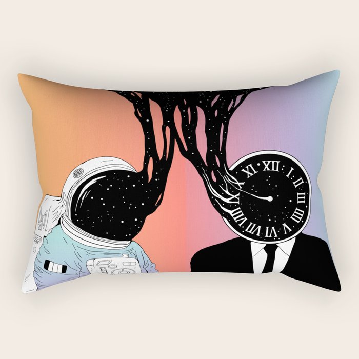 A Portrait of Space and Time ( A Study of Existence) Rectangular Pillow Gallery Image 1