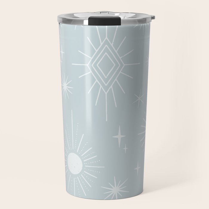 Celestial Boho Diamonds . Silver Sky Travel Mug Gallery Image 1
