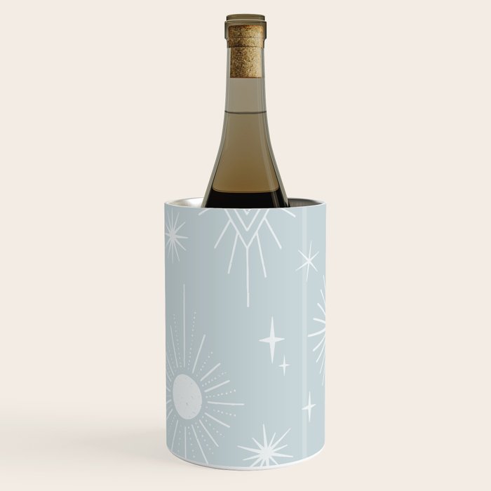 Celestial Boho Diamonds . Silver Sky Wine Chiller Gallery Image 1