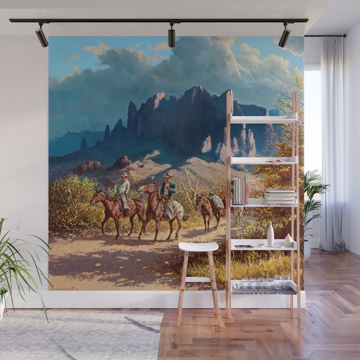 âSuperstition Trailâ by Western Painting Wall Mural Gallery Image 1