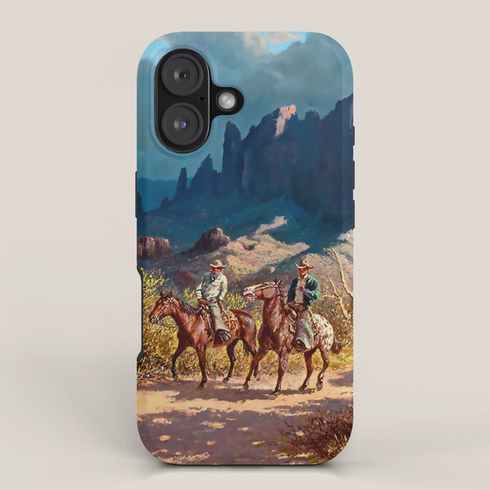 âSuperstition Trailâ by Western Painting iPhone Case Gallery Image 1