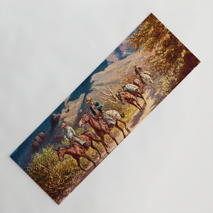 âSuperstition Trailâ by Western Painting Yoga Mat Gallery Image 1