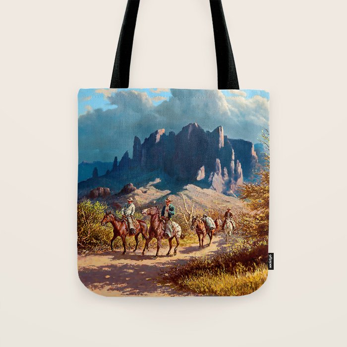 âSuperstition Trailâ by Western Painting Tote Bag Gallery Image 1