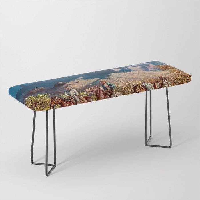 âSuperstition Trailâ By Western Painting Bench