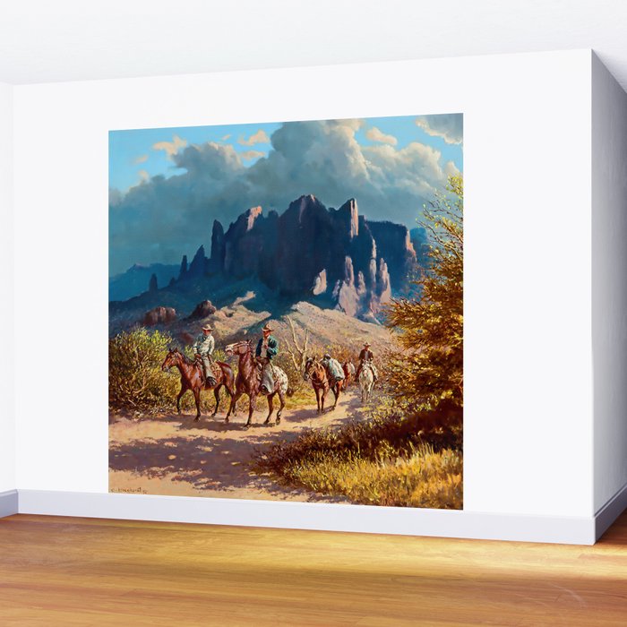 âSuperstition Trailâ by Western Painting Wall Mural Gallery Image 2