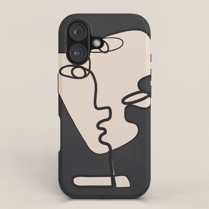 Interwoven Faces 1 iPhone Case Gallery Image 1