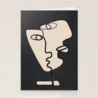 Interwoven Faces 1 Stationery Card Gallery Image 2